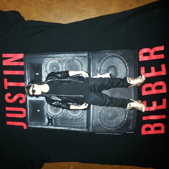 JUSTIN BIEBER authentic shirt 2012-13 tour LARGE - Picture 4 of 5
